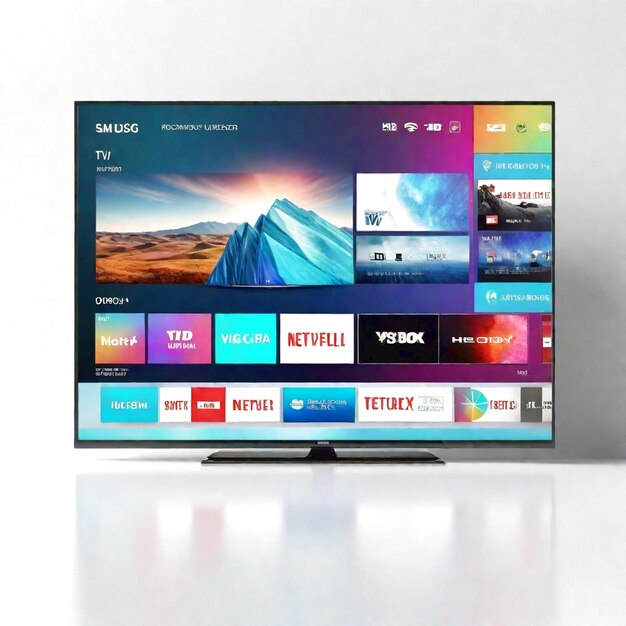 Smart TV moderna generata da Ai