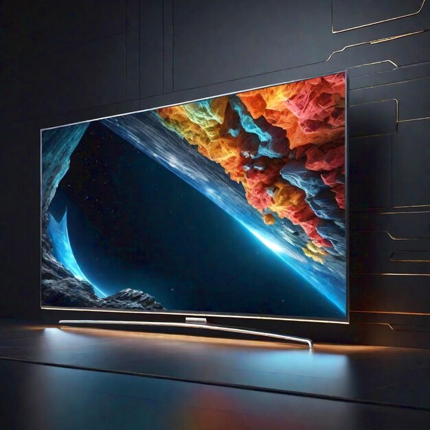 Smart TV moderna generata da Ai