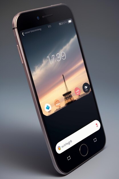 Smartphone cellulare prodotto mockup display pubblicità rendering mockup carta da parati sfondo