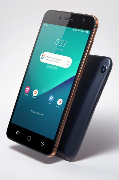 Smartphone cellulare prodotto mockup display pubblicità rendering mockup carta da parati sfondo