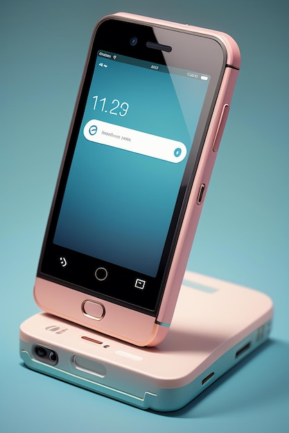 Smartphone cellulare prodotto mockup display pubblicità rendering mockup carta da parati sfondo