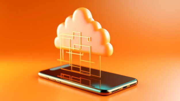 Smartphone con tecnologia cloud