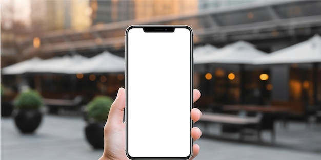 Smartphone display mockup