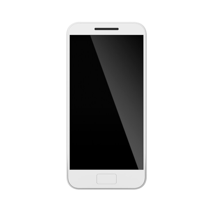 smartphone mockup del telefono cellulare con evidenziazione sullo schermo illustrazione moderna del dispositivo di comunicazione