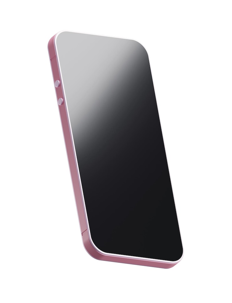 Foto smartphone nero mock up in sfondo bianco. illustrazione 3d