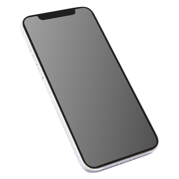 Smartphone schermo nero png mockup innovativa tecnologia del futuro