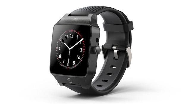 Smartwatch un colpo completo del corpo di singolo