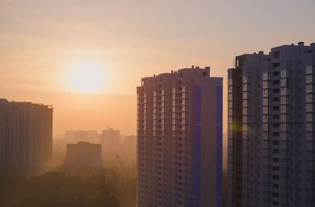 smog nella città urbana