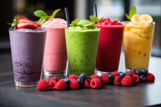 Smoothies di frutta fresca generati dall'AI