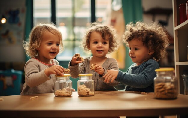 Snack e storie per bambini piccoli