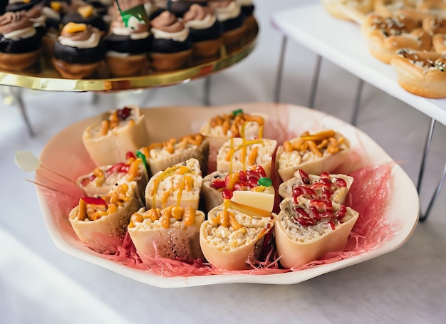 Snack per feste di compleanno Fotografia alimentare