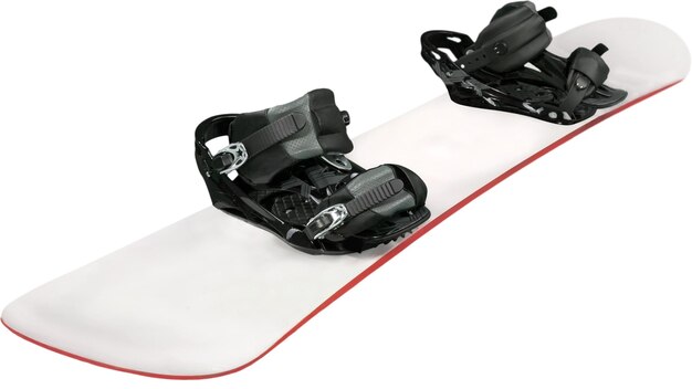 Snowboard bianco - isolato