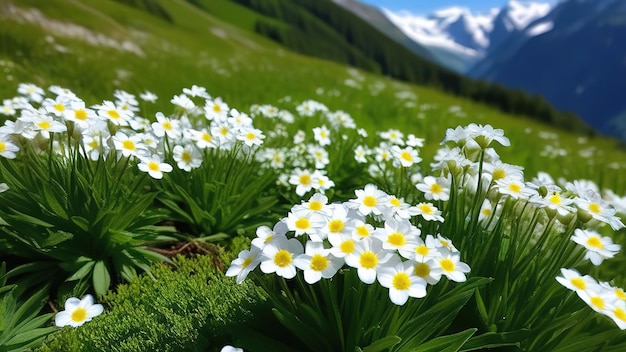 Snowdrops fiori montagne scena innevata prima primavera copia viaggi spaziali vacanze piante fresche foglie