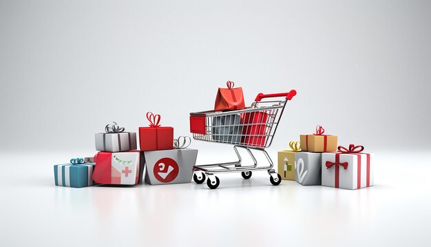 social media del black friday con sfondo bianco