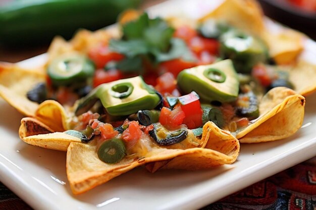 Soddisfacente aperitivo messicano Nachos con Jalapenos piccanti