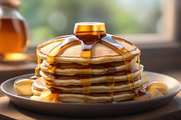 Soffici pancake americani, una deliziosa colazione