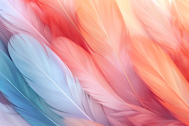 Soft Feathers Wallpaper Ai generativa