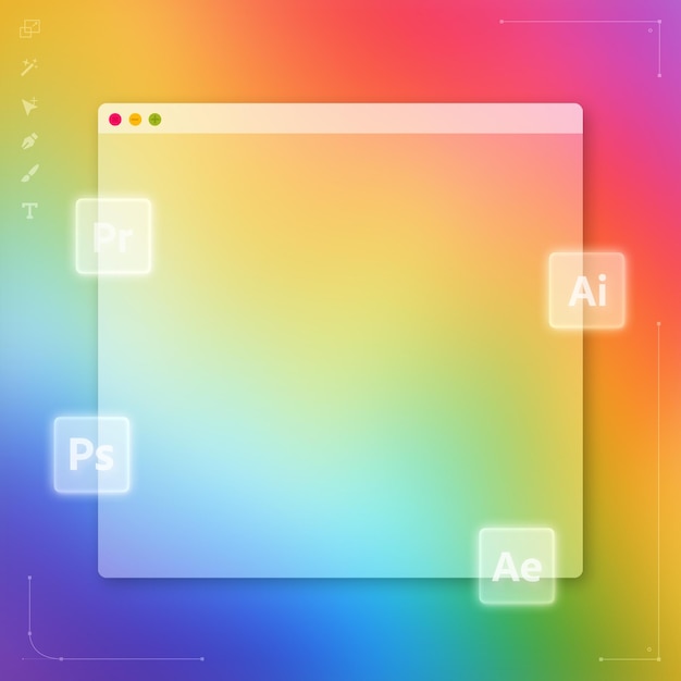 Software Interface with Colorful Gradient