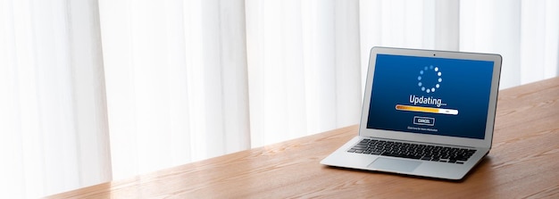 Software update on computer for modish version of device software