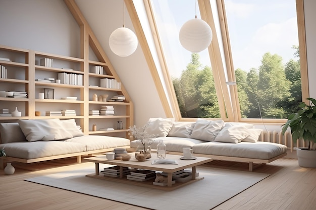 soggiorno moderno con divano