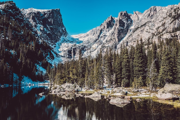 Sogno Lago Montagne Rocciose Colorado USA