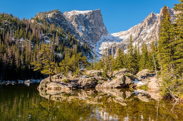 Sogno Lago Montagne Rocciose Colorado USA