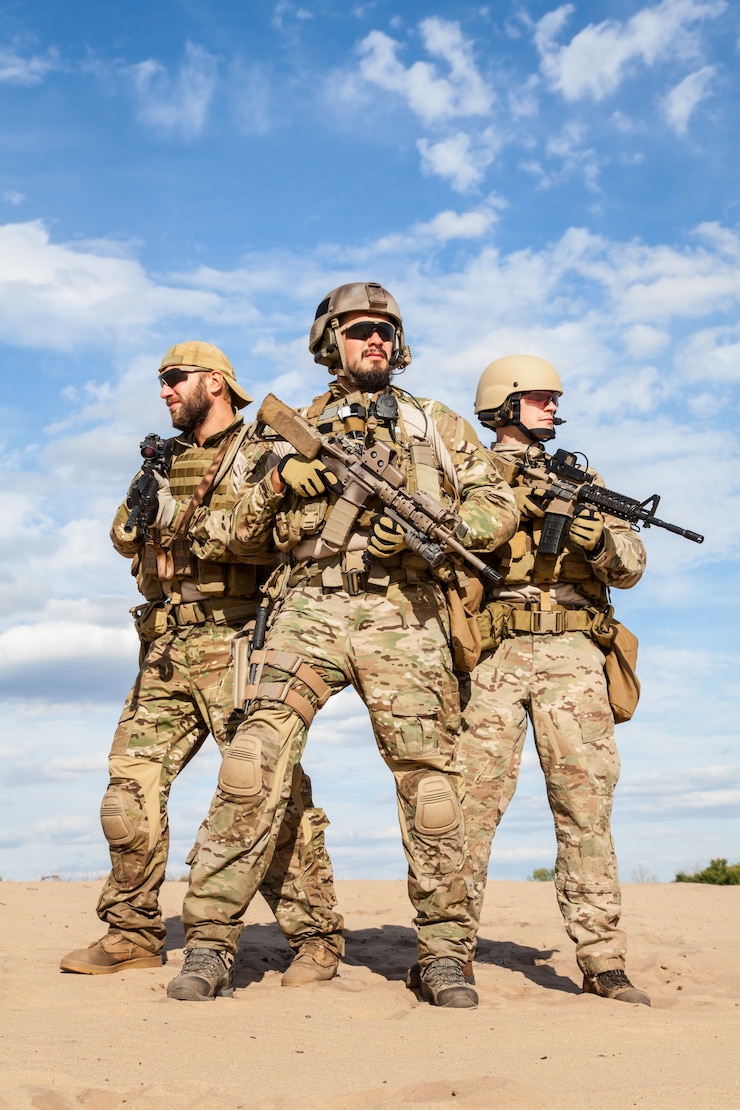 Foto soldati del gruppo delle forze speciali dell'esercito americano