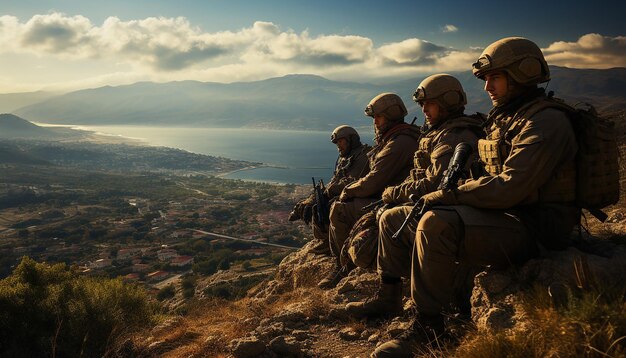 Soldati israeliani fotografano il combattimento