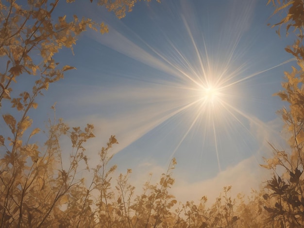 sole bellissimo primo piano immagine ai generato