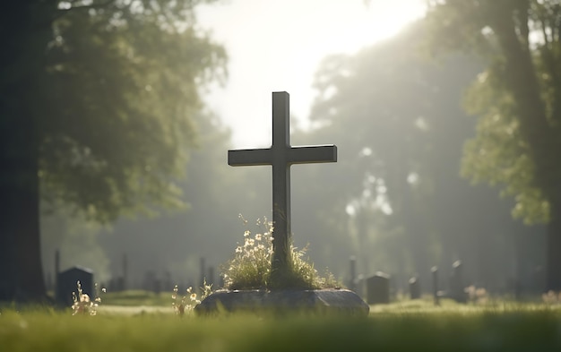 solenne bellezza di un cimitero cattolico