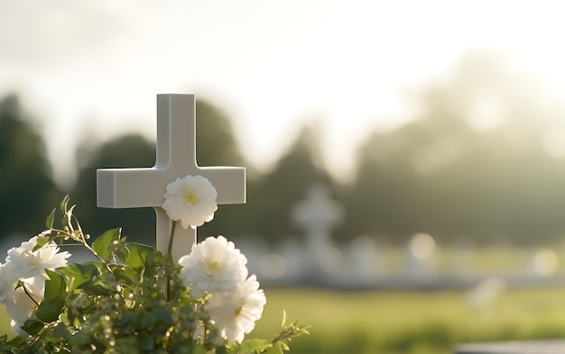 solenne bellezza di un cimitero cattolico