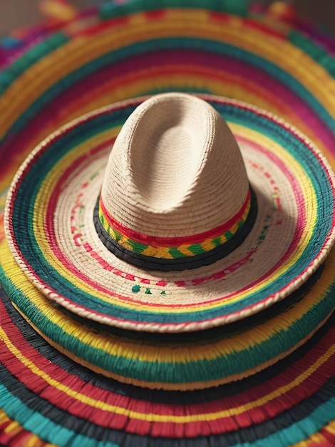 Sombrero tessuto su tessuto per il Cinco De Mayo