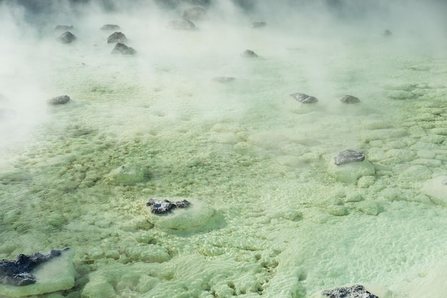 Sorgente termale di Kusatsu in Giappone