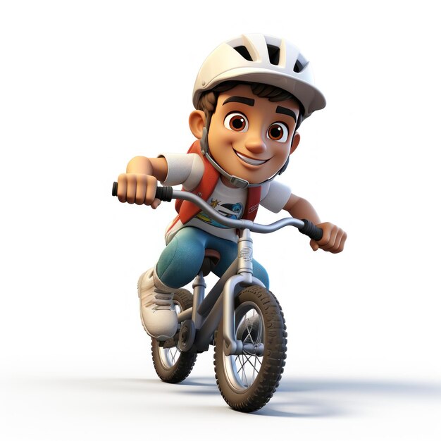 Sorrisi di ciclisti in 3D