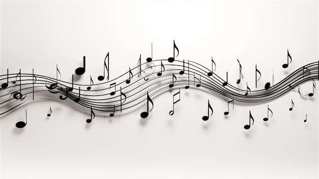 sottofondo di note musicali