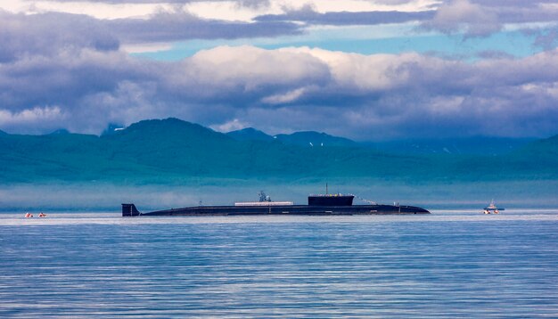 Sottomarino atomico In parata in Kamchatka