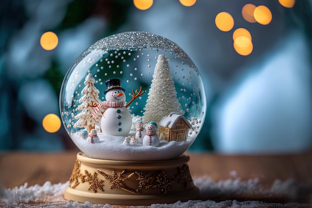 Souvenir di palle di neve e giocattoli di Natale in vetro