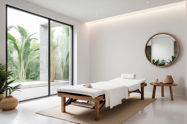 Spa Massage Room Mockup Spazio bianco vuoto per il tuo design