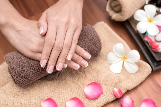 Spa per le mani. Concetto di manicure