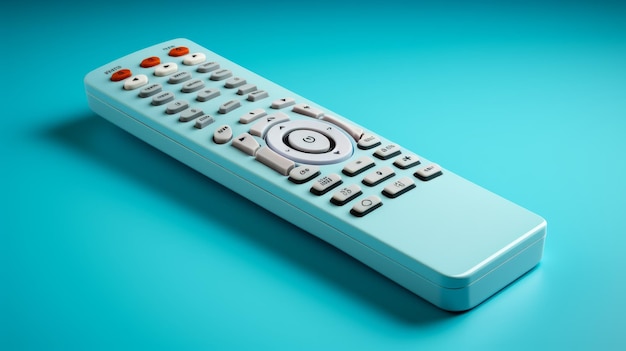 Spaced Out Remote Control su Blue Surface Maya Rendered Precisionist Style
