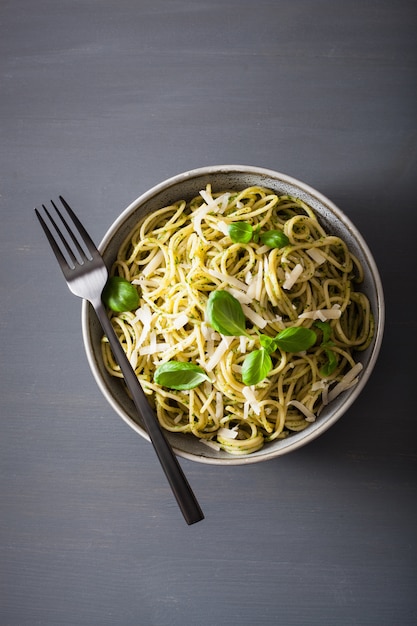 Spaghetti al pesto