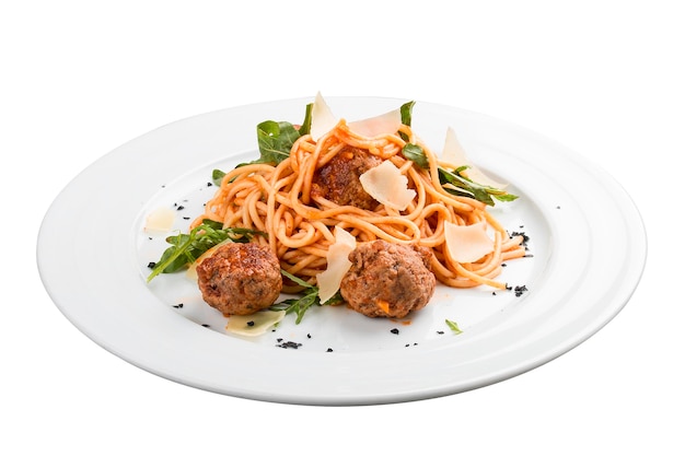 Spaghetti al pomodoro con polpette