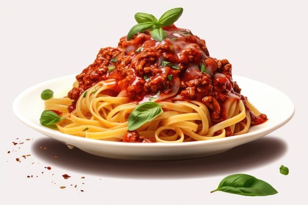 Spaghetti Alla Bolognese Vegan Su Sfondo Trasparente Isolato