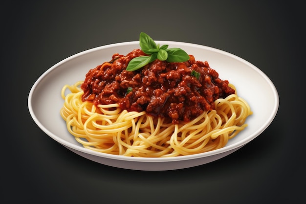 Spaghetti Alla Bolognese Vegan Su Sfondo Trasparente Isolato