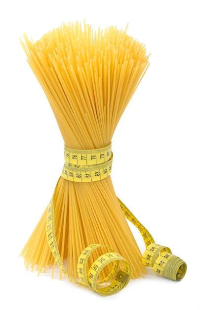 Spaghetti con metro a nastro
