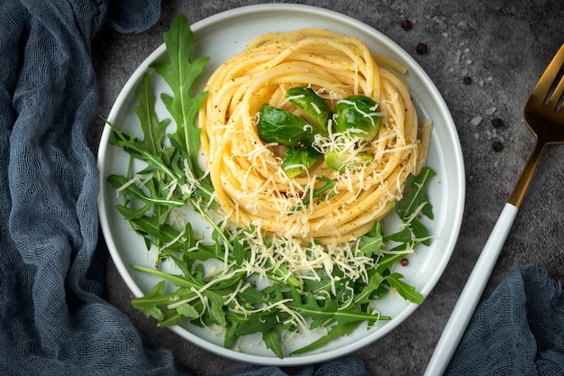 Spaghetti Con Rucola E Formaggio