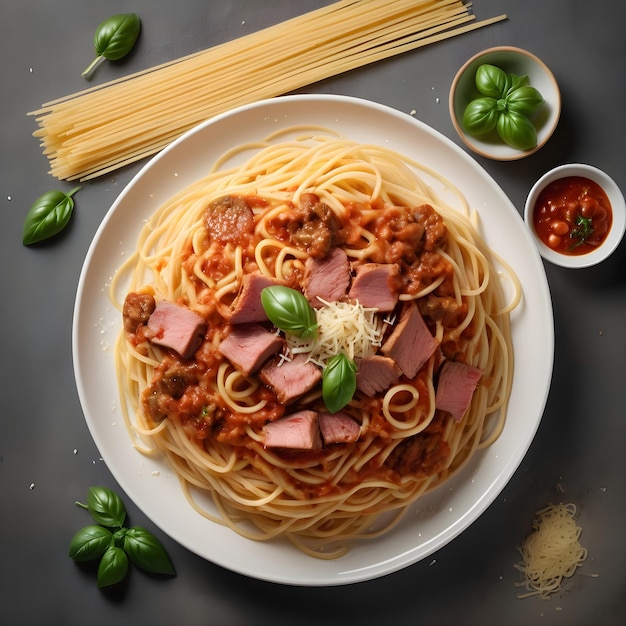 Spaghetti e carne