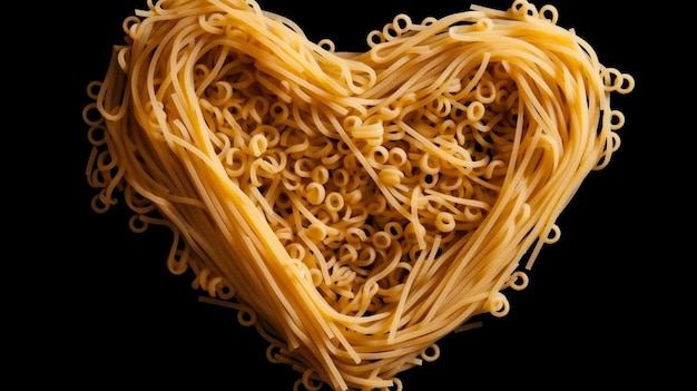 Spaghetti pasta cuore amore cibo italiano