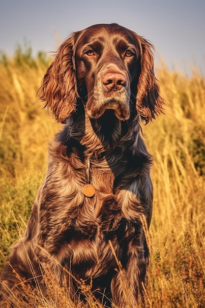 spaniel generativo AI di campo