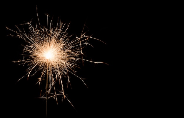 Sparkler ardente, felice anno nuovo